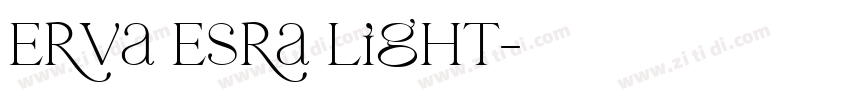 Erva Esra Light字体转换